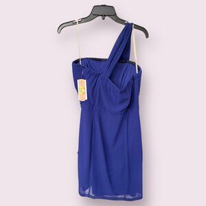 👗 GB One Shoulder Cocktail Dress | Size 11 | Royal Blue NWT 👗
